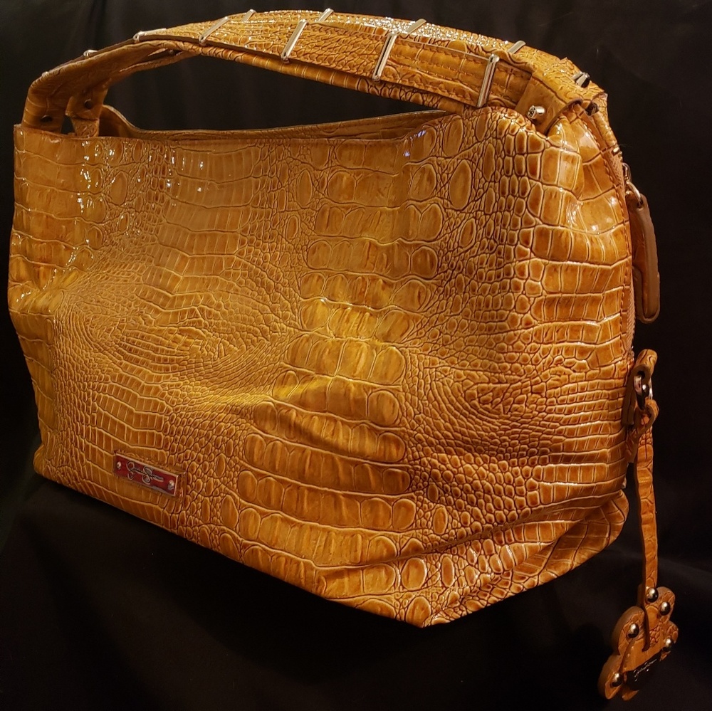 Jessica Simpson Faux Croc Purse - Picture 4 of 8